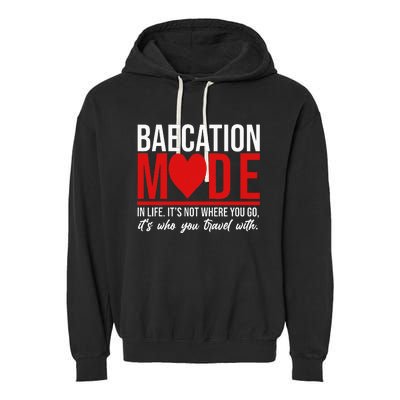 Cute Couples Trip Matching Vacation Baecation Vibes Gifts Garment-Dyed Fleece Hoodie