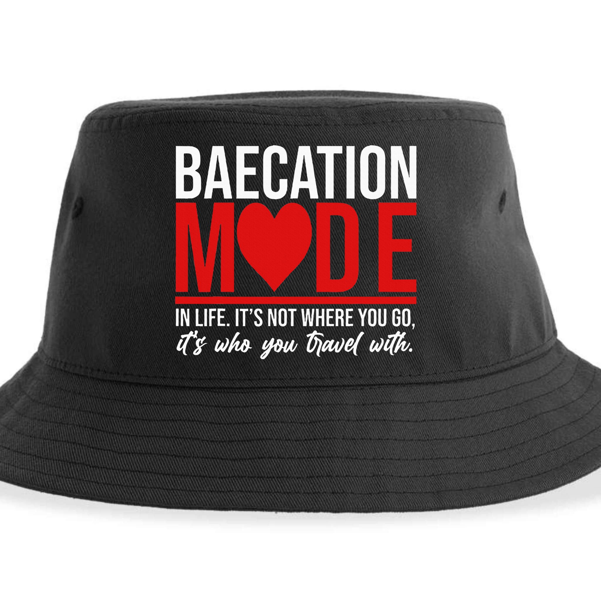 Cute Couples Trip Matching Vacation Baecation Vibes Gifts Sustainable Bucket Hat