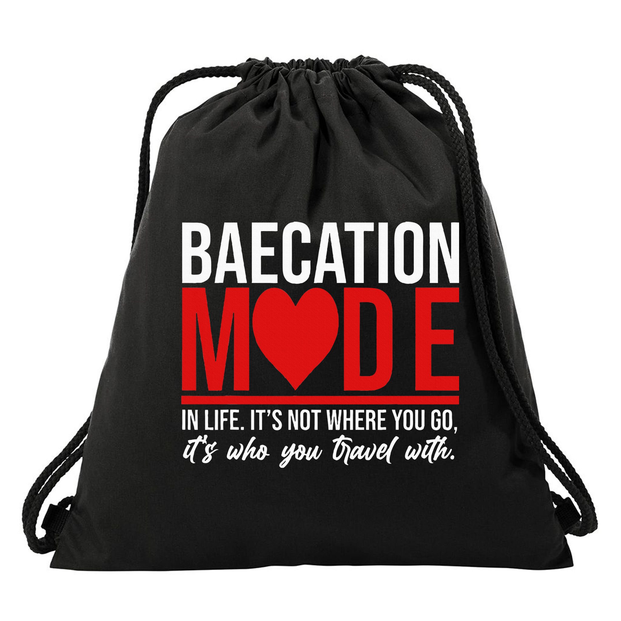 Cute Couples Trip Matching Vacation Baecation Vibes Gifts Drawstring Bag