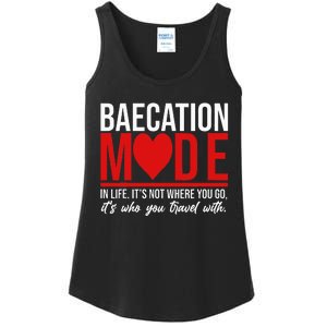 Cute Couples Trip Matching Vacation Baecation Vibes Gifts Ladies Essential Tank