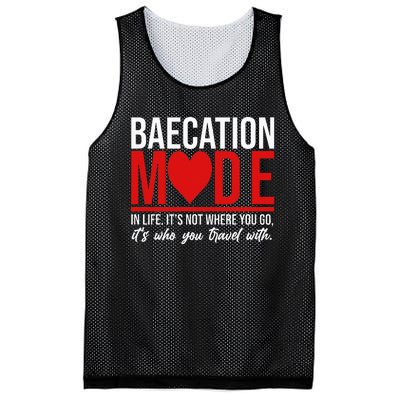 Cute Couples Trip Matching Vacation Baecation Vibes Gifts Mesh Reversible Basketball Jersey Tank