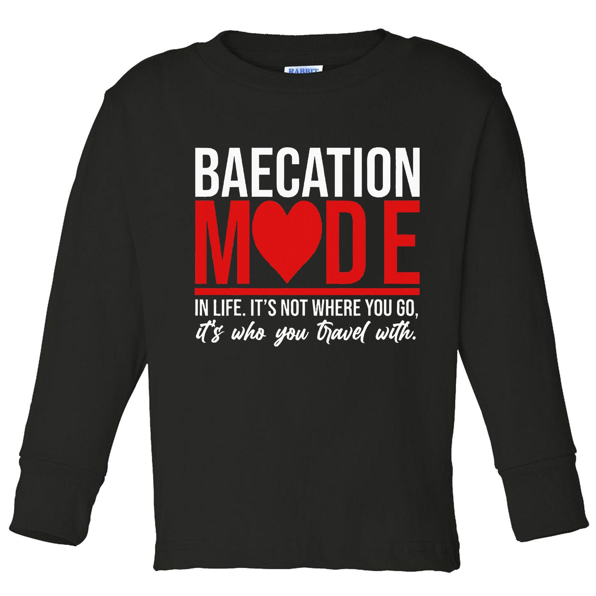 Cute Couples Trip Matching Vacation Baecation Vibes Gifts Toddler Long Sleeve Shirt