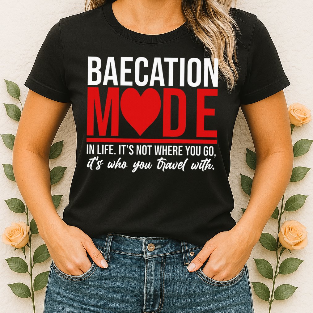Cute Couples Trip Matching Vacation Baecation Vibes Gifts Womens T-Shirt