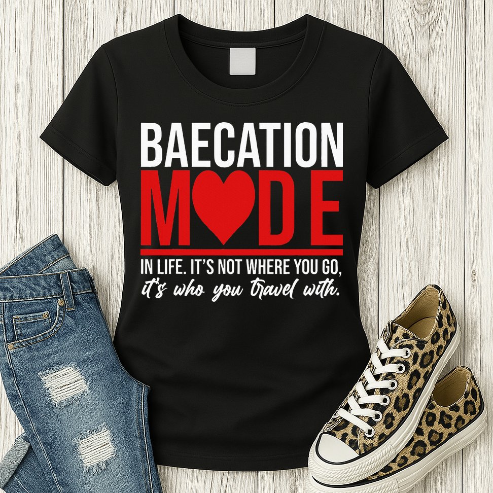 Cute Couples Trip Matching Vacation Baecation Vibes Gifts Womens T-Shirt