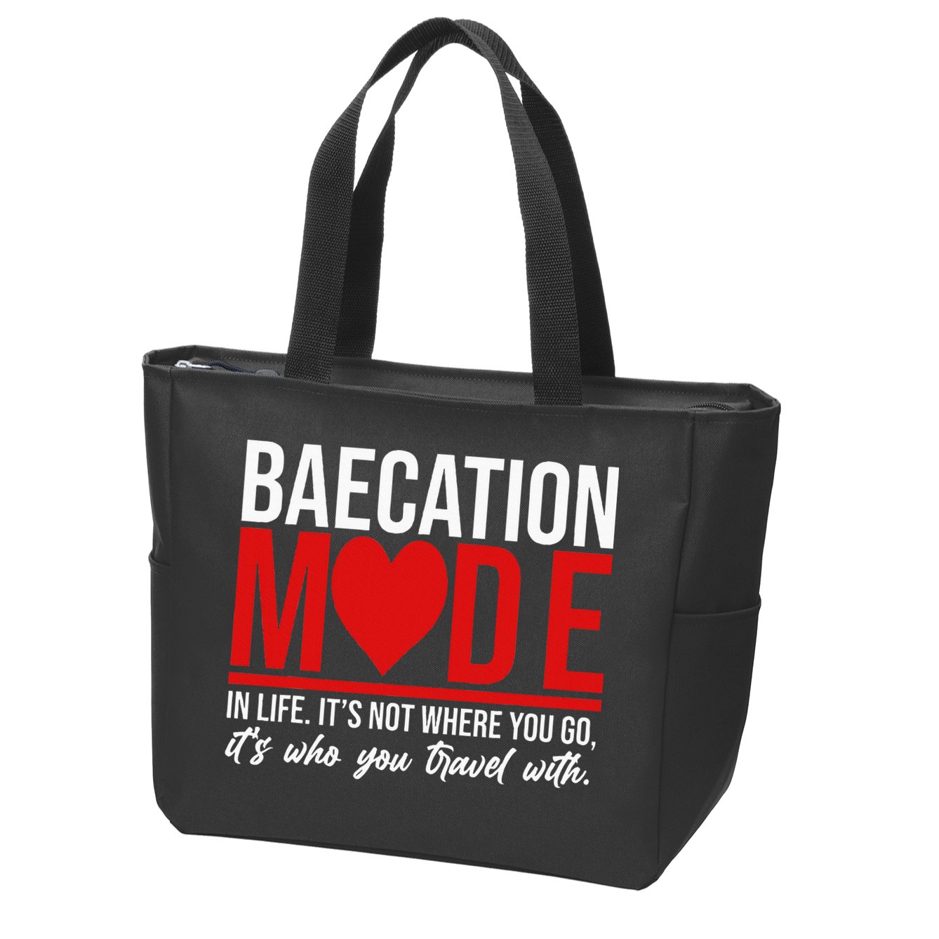 Cute Couples Trip Matching Vacation Baecation Vibes Gifts Zip Tote Bag