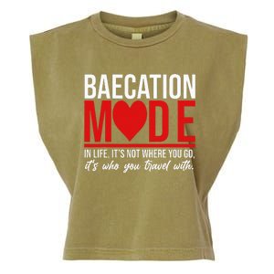 Cute Couples Trip Matching Vacation Baecation Vibes Gifts Garment-Dyed Women's Muscle Tee