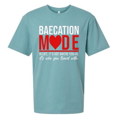 Cute Couples Trip Matching Vacation Baecation Vibes Gifts Sueded Cloud Jersey T-Shirt