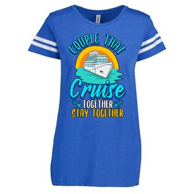 Cruising Couples That Cruise Together Stay Together Enza Ladies Jersey Football T-Shirt