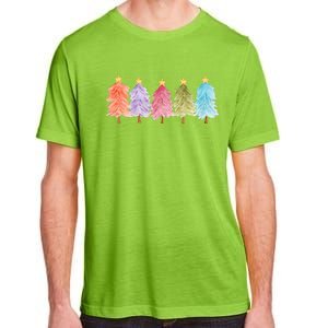 Colorful Christmas Tree Festive Holiday Adult ChromaSoft Performance T-Shirt