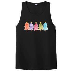 Colorful Christmas Tree Festive Holiday PosiCharge Competitor Tank