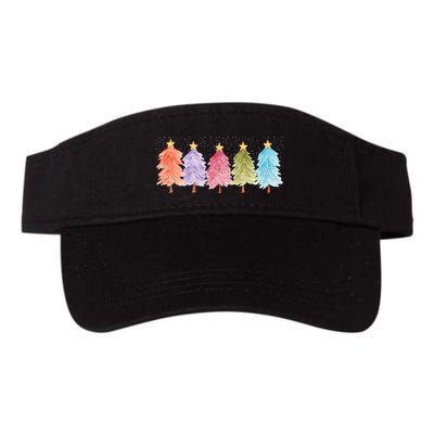Colorful Christmas Tree Festive Holiday Visor