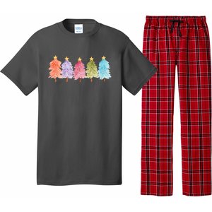 Colorful Christmas Tree Festive Holiday Pajama Set