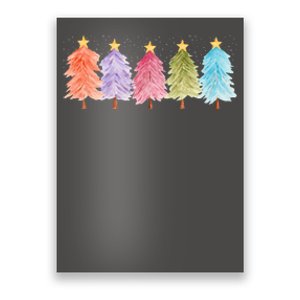 Colorful Christmas Tree Festive Holiday Poster