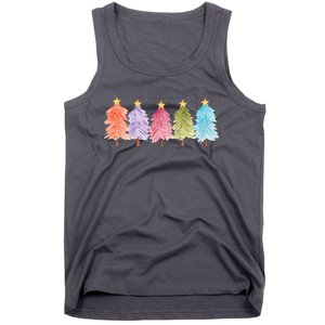 Colorful Christmas Tree Festive Holiday Tank Top