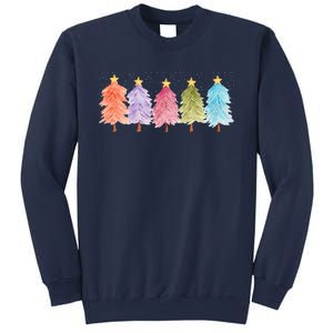 Colorful Christmas Tree Festive Holiday Sweatshirt