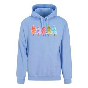 Colorful Christmas Tree Festive Holiday Unisex Surf Hoodie