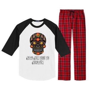 Caza Con Todu Tu Corazon Halloween Sugar Skull Raglan Sleeve Pajama Set