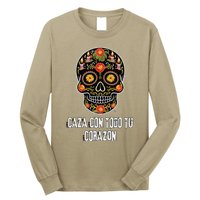 Caza Con Todu Tu Corazon Halloween Sugar Skull Long Sleeve Shirt