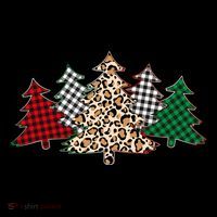 Cute Christmas Tree Plaid Leopard Patterns Impact Tech Backpack