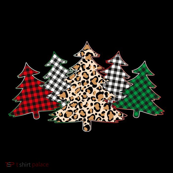 Cute Christmas Tree Plaid Leopard Patterns Impact Tech Backpack