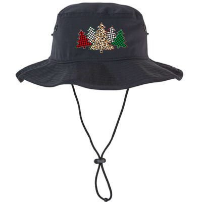 Cute Christmas Tree Plaid Leopard Patterns Bucket Hat