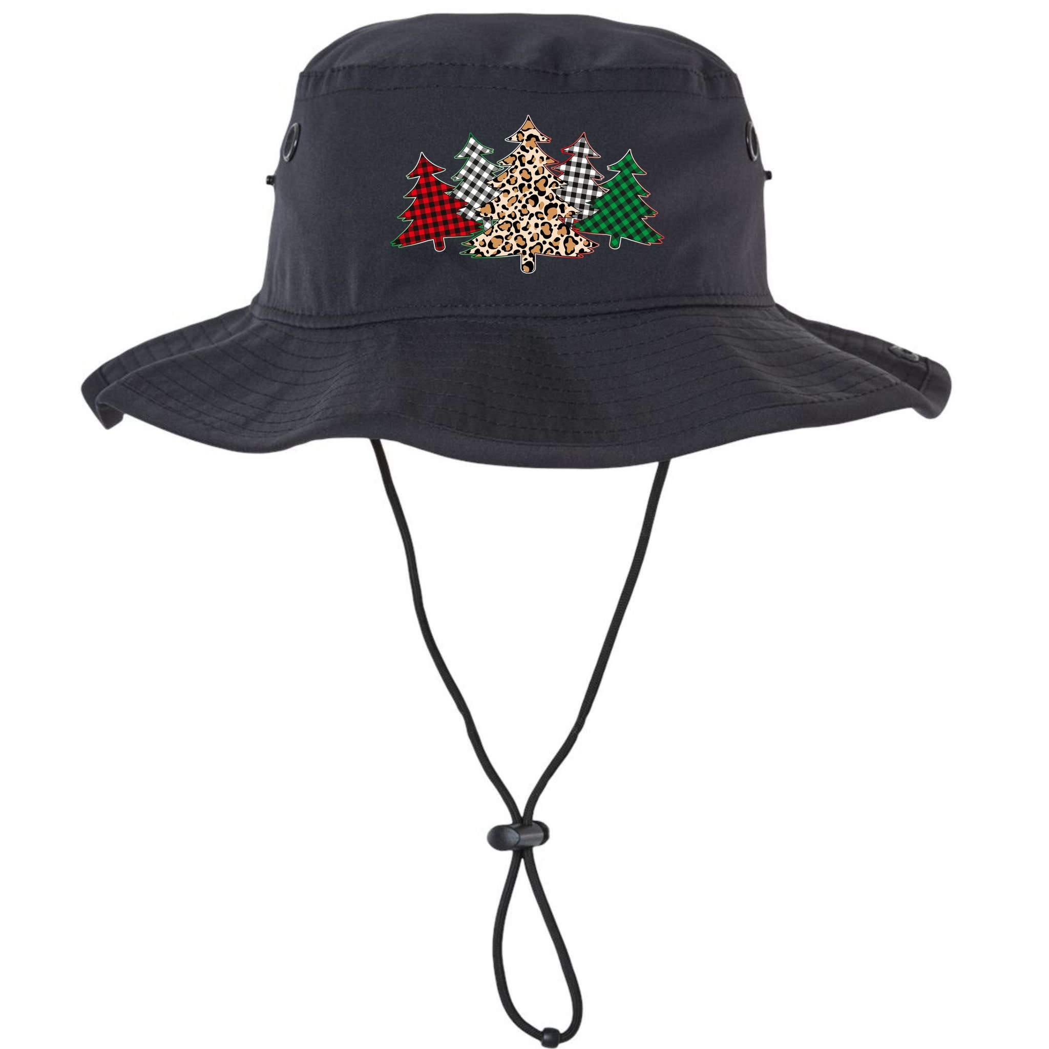 Cute Christmas Tree Plaid Leopard Patterns Bucket Hat