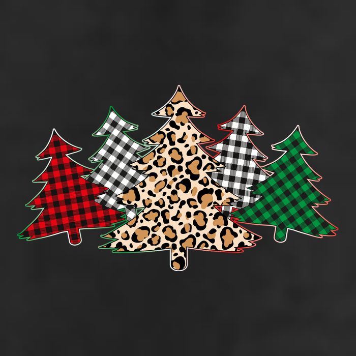Cute Christmas Tree Plaid Leopard Patterns Golf Towel