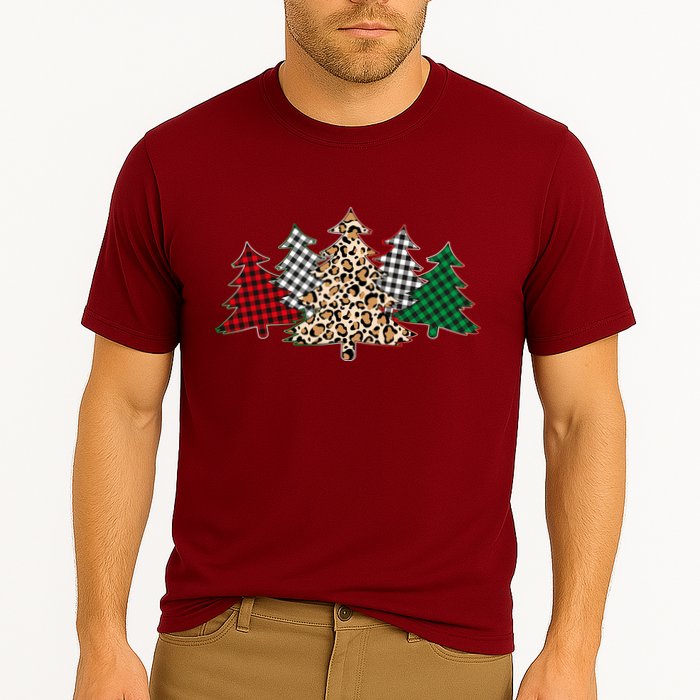 Cute Christmas Tree Plaid Leopard Patterns Performance Shirt