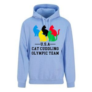 Cat Cuddling Team Unisex Surf Hoodie