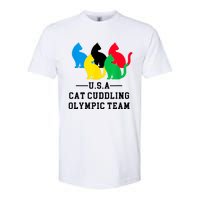 Cat Cuddling Team Softstyle CVC T-Shirt