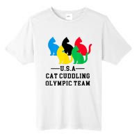 Cat Cuddling Team Tall Fusion ChromaSoft Performance T-Shirt