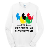 Cat Cuddling Team Tall Long Sleeve T-Shirt