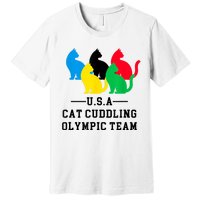 Cat Cuddling Team Premium T-Shirt