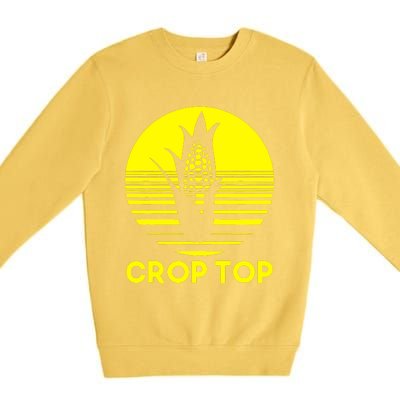 Corn Crop Top Premium Crewneck Sweatshirt