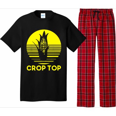 Corn Crop Top Pajama Set