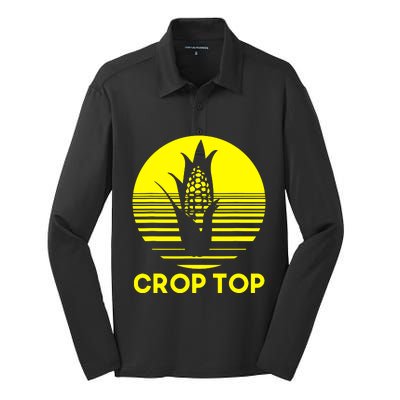 Corn Crop Top Silk Touch Performance Long Sleeve Polo