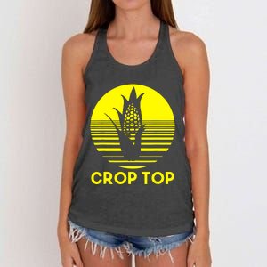 Corn Crop Top Women's Knotted Racerback Tank