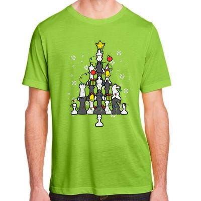 Chess Christmas Tree Xmas Chess Player Funny Funny Adult ChromaSoft Performance T-Shirt