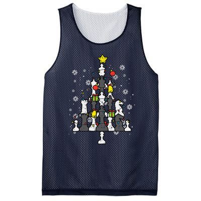 Chess Christmas Tree Xmas Chess Player Funny Funny Mesh Reversible Basketball Jersey Tank