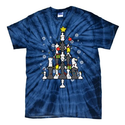 Chess Christmas Tree Xmas Chess Player Funny Funny Tie-Dye T-Shirt