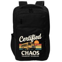 Certified Chaos Transport Technician School Bus Driver Impact Tech Backpack