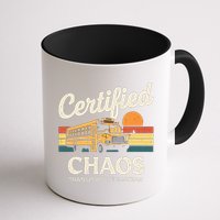 Certified Chaos Transport Technician School Bus Driver Mug