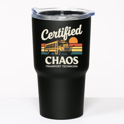 Certified Chaos Transport Technician School Bus Driver Tumbler