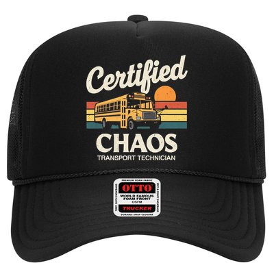 Certified Chaos Transport Technician School Bus Driver Hat