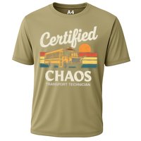 Certified Chaos Transport Technician School Bus Driver Cooling Performance Crew T-Shirt