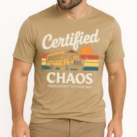 Certified Chaos Transport Technician School Bus Driver Cooling Performance Crew T-Shirt