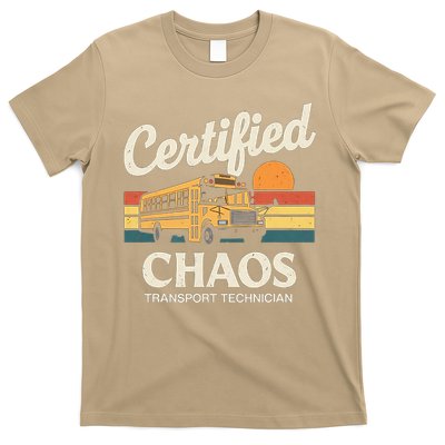 Certified Chaos Transport Technician School Bus Driver T-Shirt