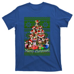 Chihuahua Christmas Tree Ugly Sweater Funny Gift T-Shirt