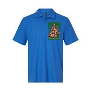 Chihuahua Christmas Tree Ugly Sweater Funny Gift Softstyle Adult Sport Polo