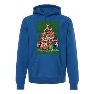 Chihuahua Christmas Tree Ugly Sweater Funny Gift Premium Hoodie